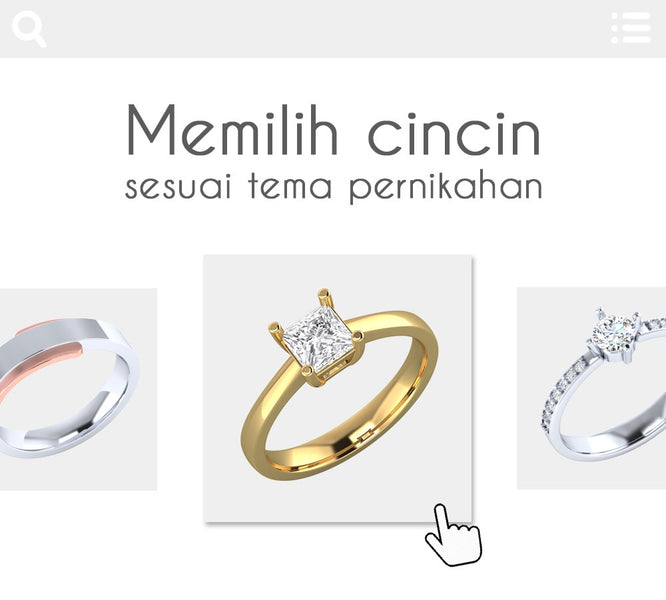 Tips Memilih Cincin Sesuai Tema Pernikahan