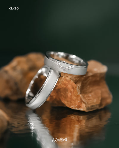 Wedding Ring KL-20 White Gold