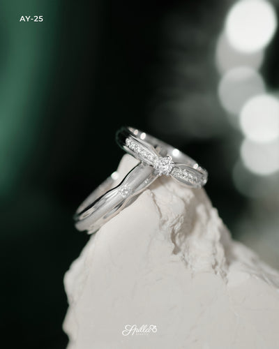 Engagement Ring AY-25 Silver
