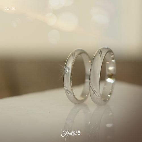 Platinum Wedding Ring AG-19