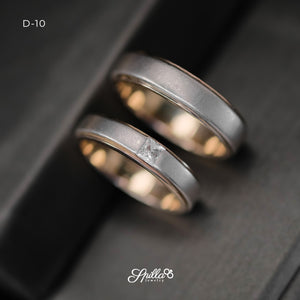 Wedding Ring D-10 (Rosegold combination)
