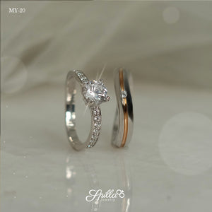 Silver Couple Ring MY-20