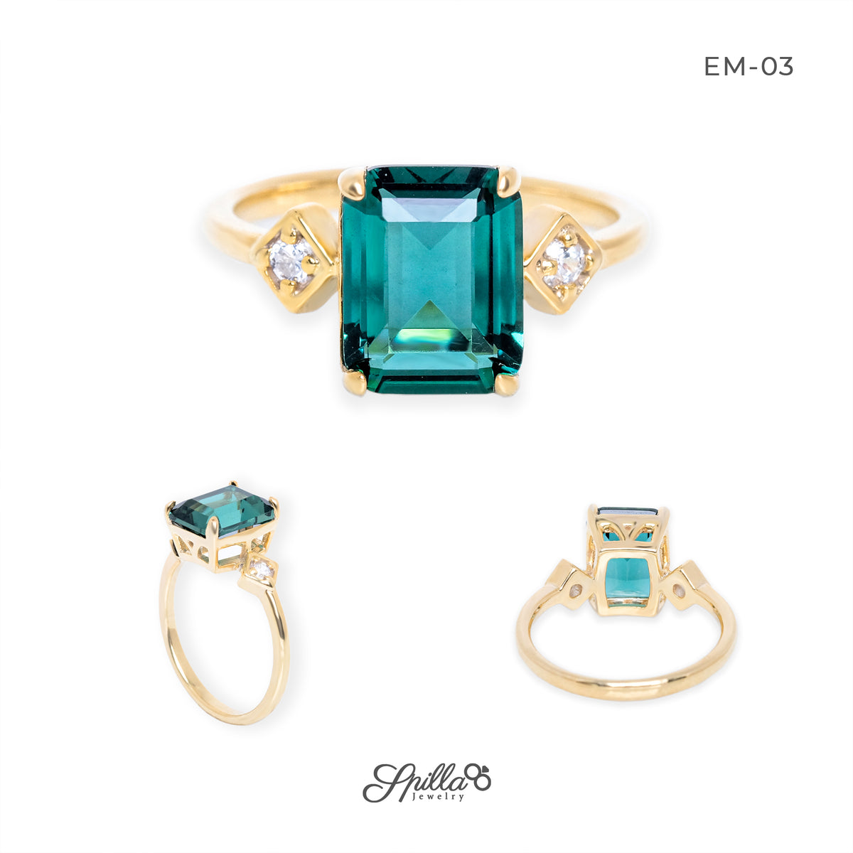 Single ring EMILY SERIES [EM-03] – SpillaJewelry